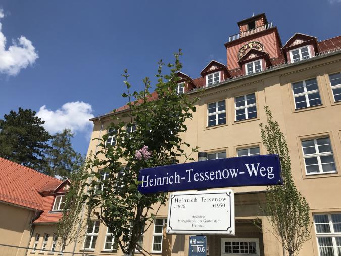 Schule auf dem Heinrich-Tessenow-Weg in Dresden Hellerau