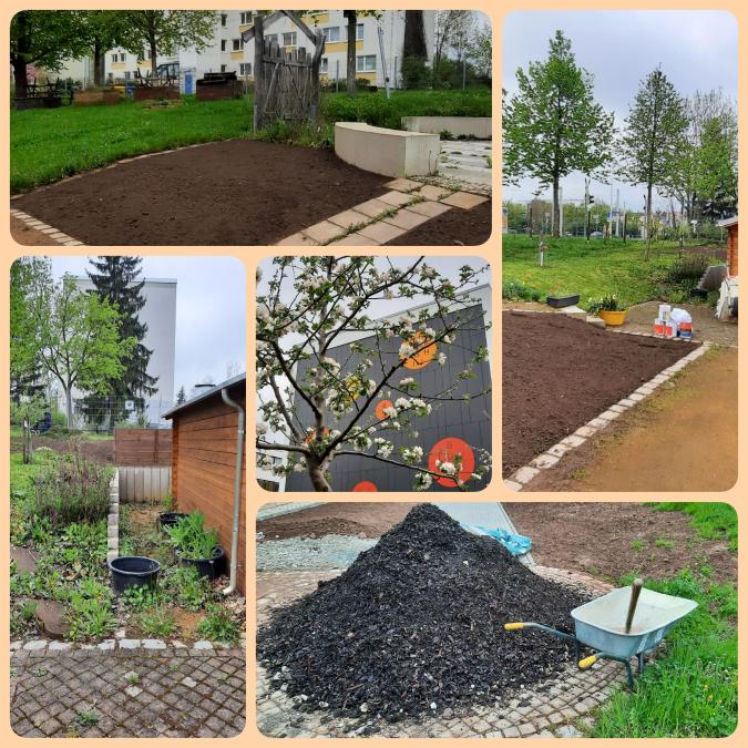 Arbeitseinsatz im Schulgarten